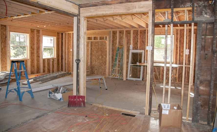 Construction in progress — step 1